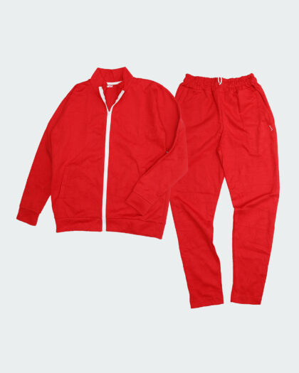 Cura Red Zipper Tracksuit