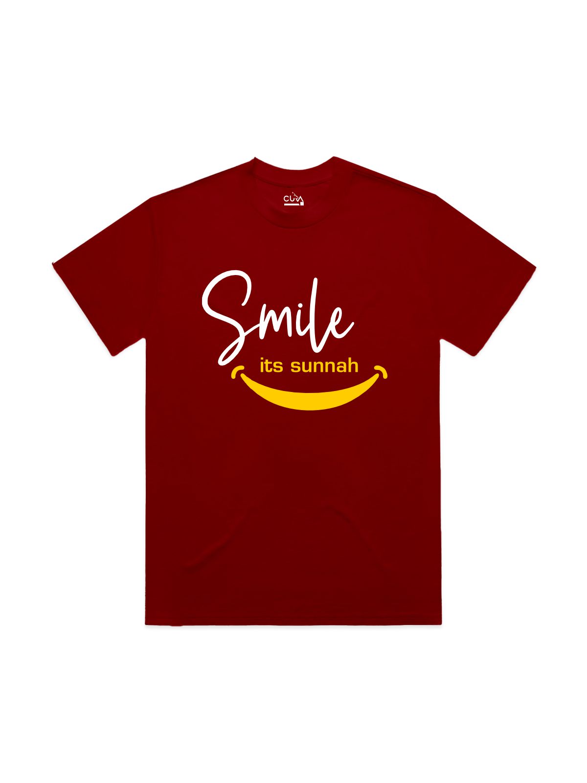 Smile, It's Sunnah T-shirt (Wine)