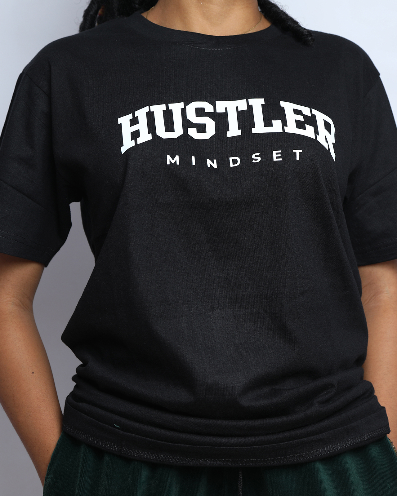 Hustler Mindset Tee (Black) - Image 3