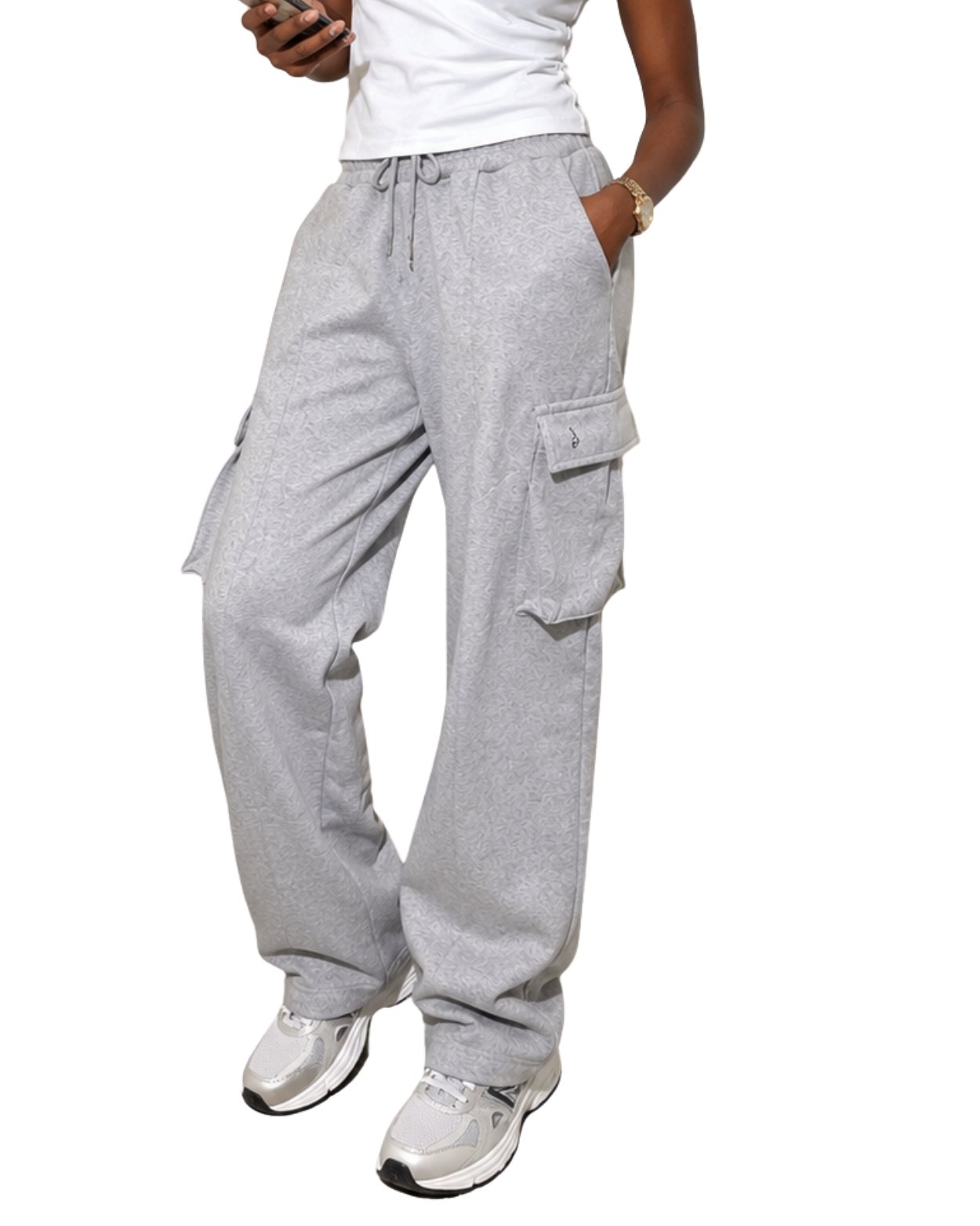 GREY COMBAT PANT (FLEECE)